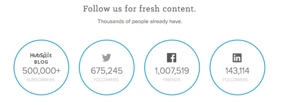 Social Proof - Social Media Stats