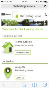 Responsive Web Design - After - www.thehealinghouse.ie