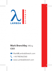 Lambda Stretch Business Card Front