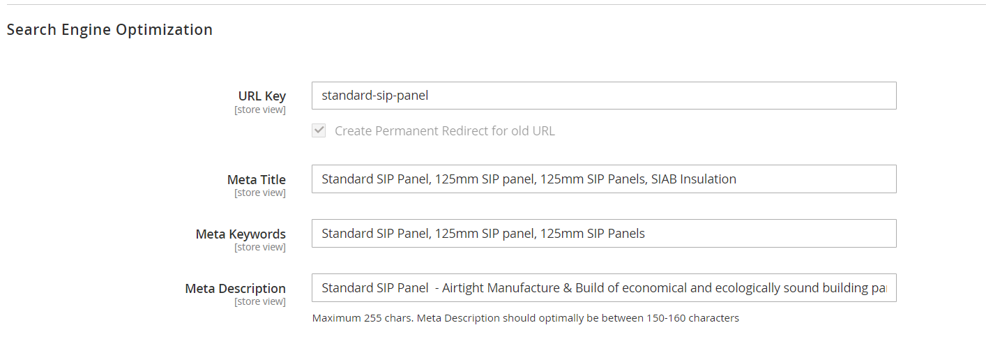 SEO within Individual Products