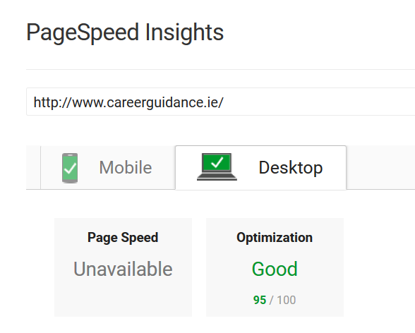 95% PageSpeed for Digital Sales Client – Mobile